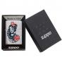 Zippo Lady Rose&Scorpion Brushed Chrome Lighter